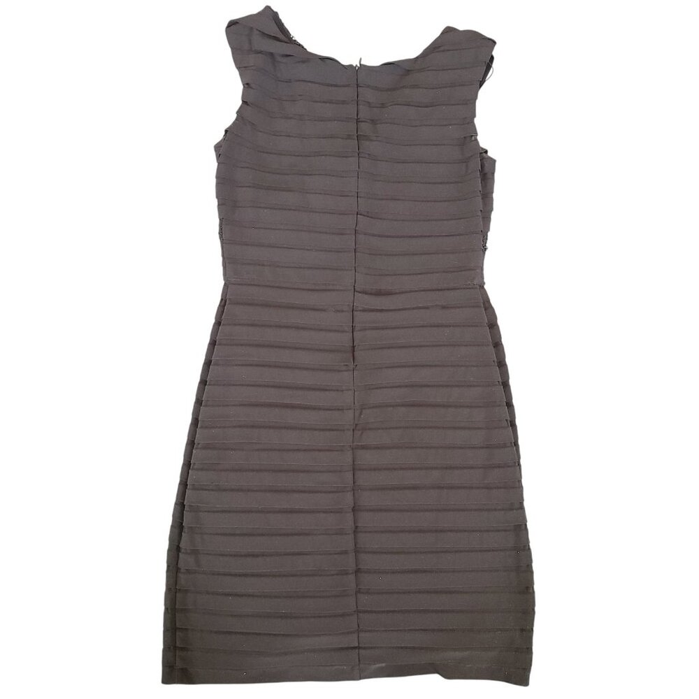 Black Sleeveless Beaded Cocktail Dress Size 12 Beaded Sequence Scarlett Nite - Picture 2 of 11